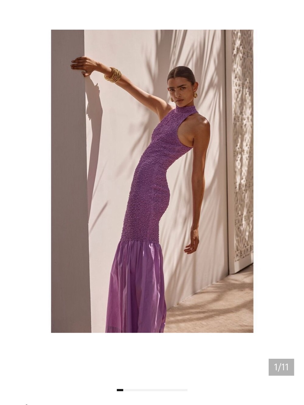 SWF mermaid maxi mottled dress in Color: True Purple size XSmall EUC